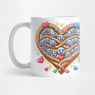 Valentine's Cartoon Delights T-Shirt Mug